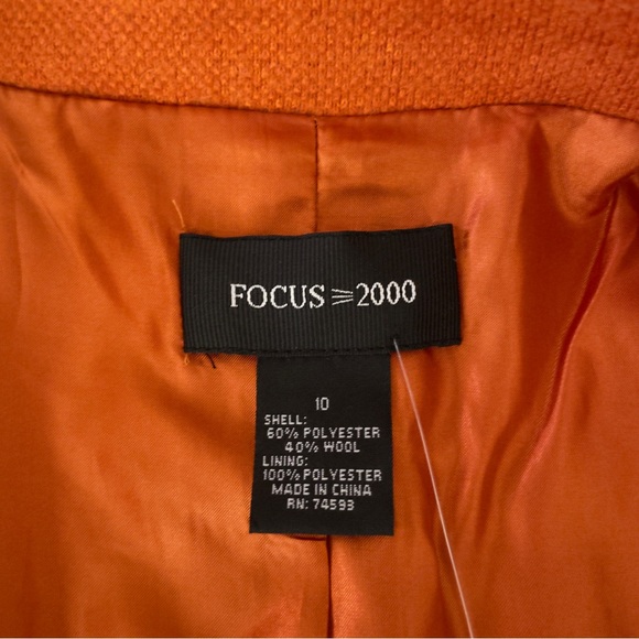 Focus 2000 Womens Lined Blazer Size 10 - Picture 5 of 6